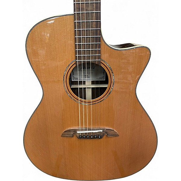 Used Alvarez MG75CE Grand Auditorium Natural Acoustic Electric Guitar