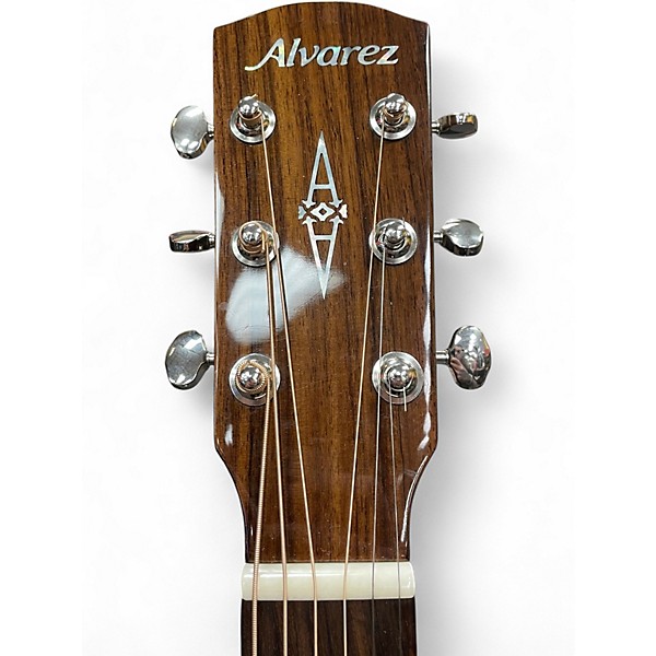 Used Alvarez MG75CE Grand Auditorium Natural Acoustic Electric Guitar