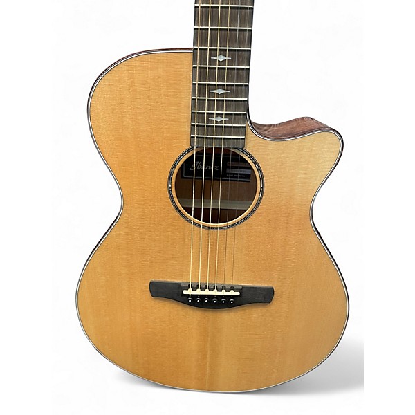 Used Ibanez aeg200 Natural Acoustic Electric Guitar