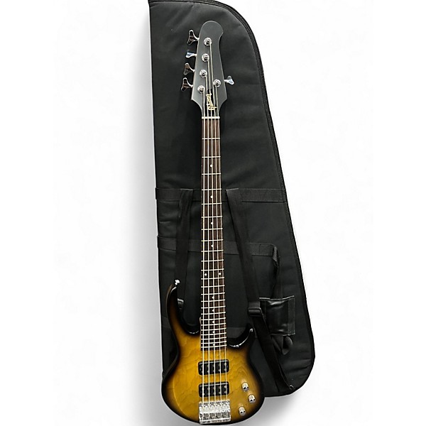 Used Gibson EB5 5 String sunburst Electric Bass Guitar