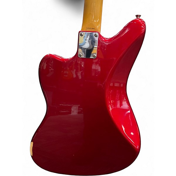 Used Fender Japanese Limited Edition Jazzmaster Candy Apple Red Solid Body Electric Guitar