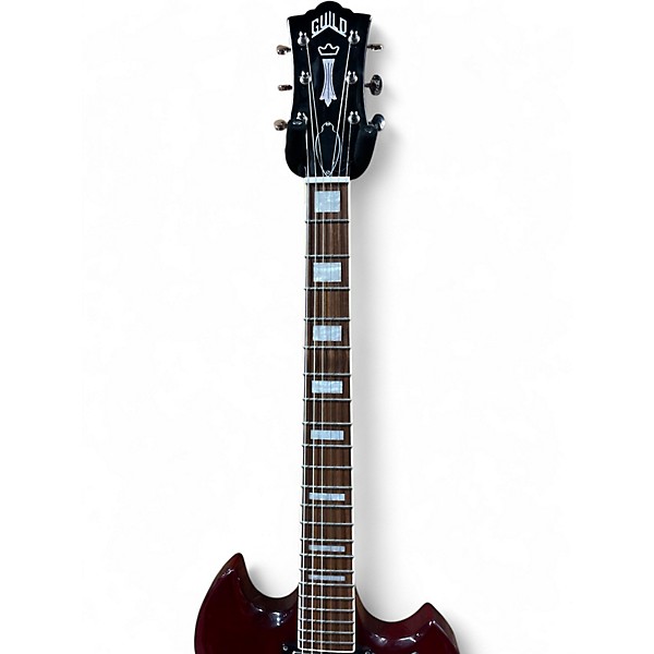 Used Guild POLARA DELUXE CHERRY RED Solid Body Electric Guitar