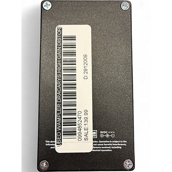 Used Wampler Dracarys High Gain Distortion Effect Pedal