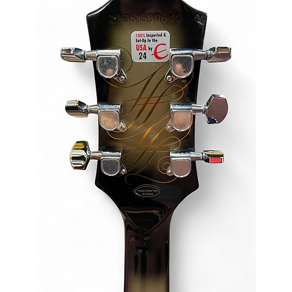 Used Epiphone Les Paul Custom Silverburst Solid Body Electric Guitar