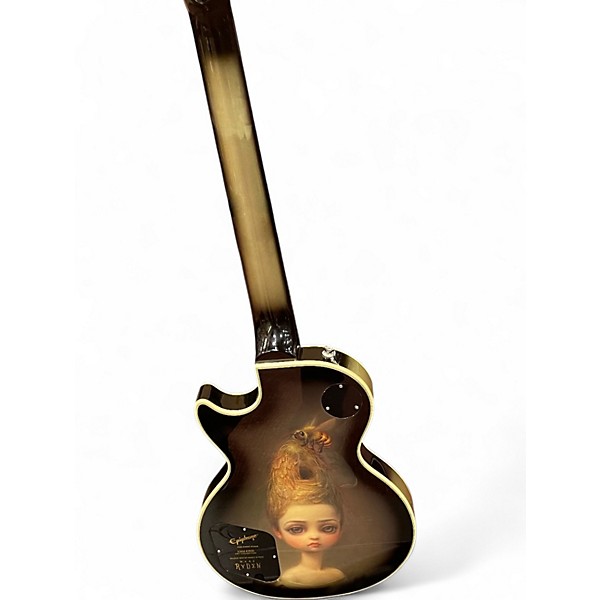 Used Epiphone Les Paul Custom Silverburst Solid Body Electric Guitar