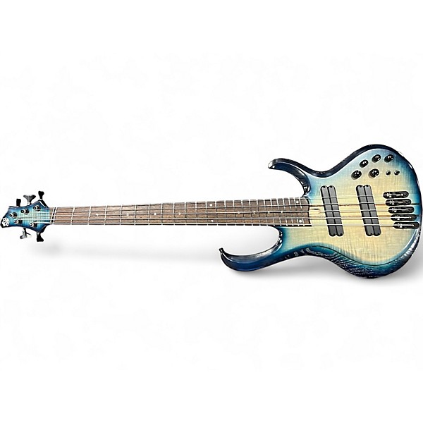 Used Ibanez BTB705 Cosmic Blue Starburst Electric Bass Guitar