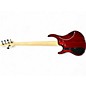 Used MTD Kingston 5 String Fretless Trans Red Electric Bass Guitar