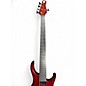 Used MTD Kingston 5 String Fretless Trans Red Electric Bass Guitar