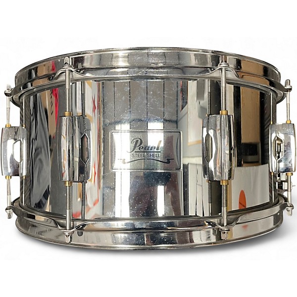 Used Pearl 6.5X14 SNARE STEEL Drum
