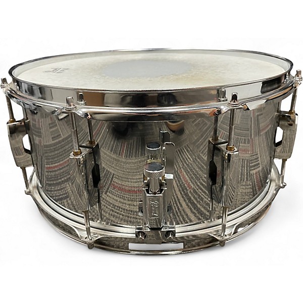 Used Pearl 6.5X14 SNARE STEEL Drum