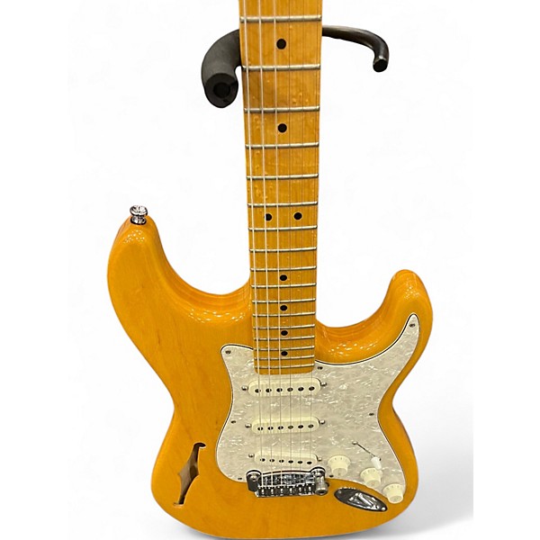 Used G&L legacy semi hollow Vintage Yellow Hollow Body Electric Guitar