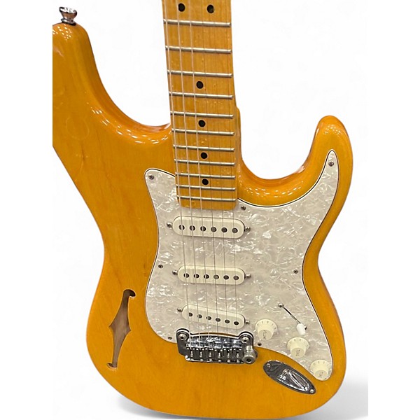 Used G&L legacy semi hollow Vintage Yellow Hollow Body Electric Guitar