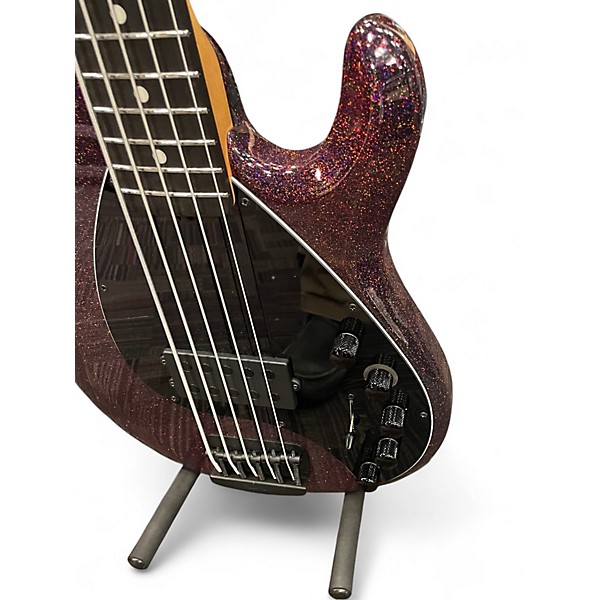 Used Ernie Ball Music Man dark ray dark rainbow Electric Bass Guitar