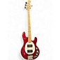Used Sterling by Music Man StringRay Ray4 HH Candy Apple Red Electric Bass Guitar thumbnail