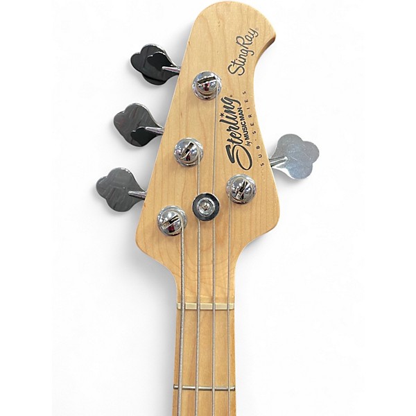 Used Sterling by Music Man StringRay Ray4 HH Candy Apple Red Electric Bass Guitar