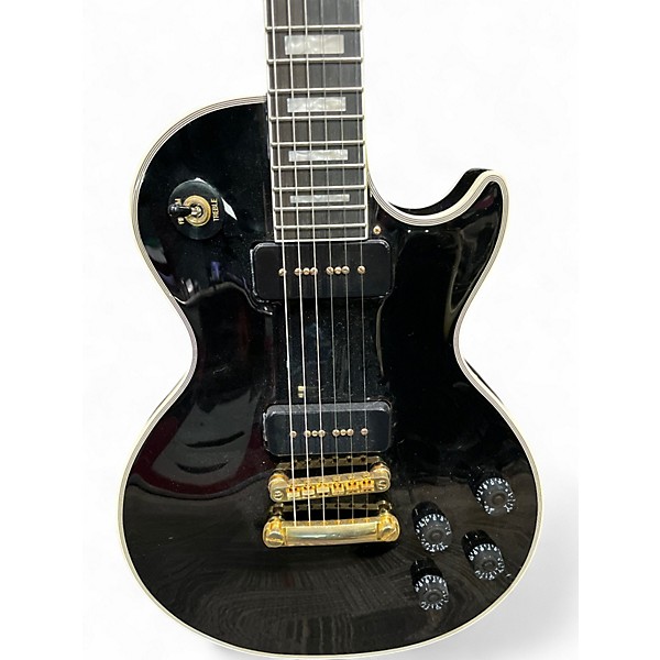 Used Epiphone Les Paul Custom Black Solid Body Electric Guitar