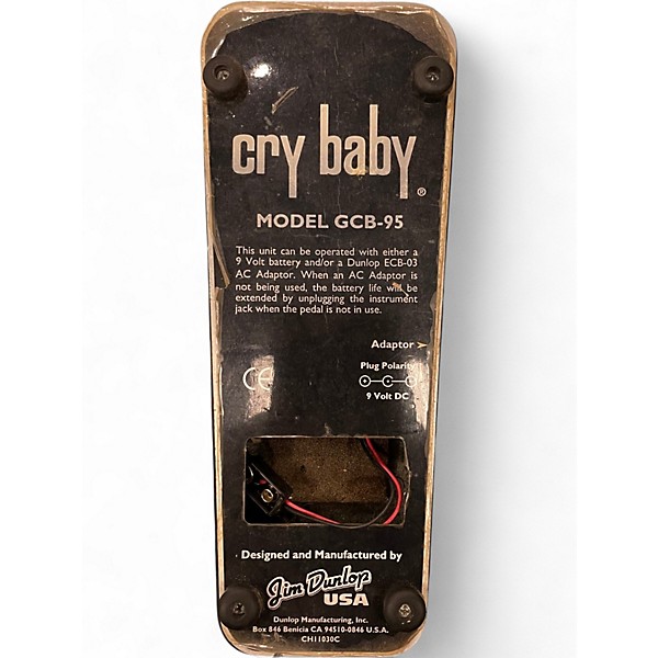 Used Dunlop GCB95 Original Crybaby Wah Effect Pedal