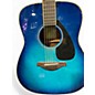 Used Yamaha FG820 Blue Burst Acoustic Guitar