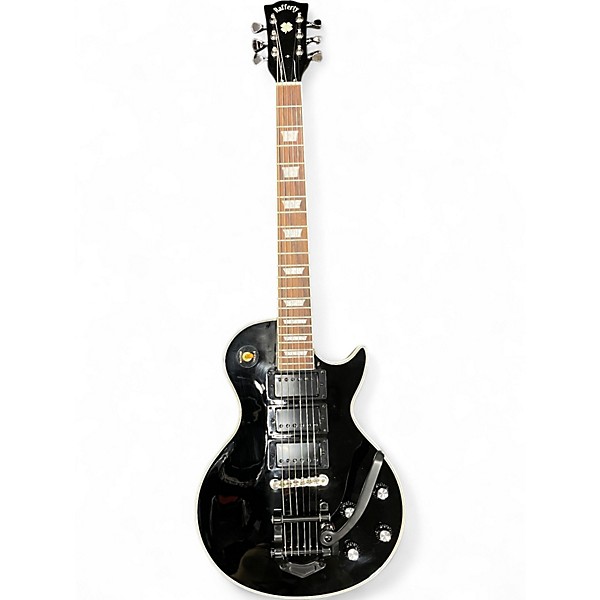 Used Rafferty LP STYLE Black Solid Body Electric Guitar