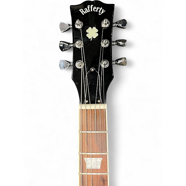 Used Rafferty LP STYLE Black Solid Body Electric Guitar