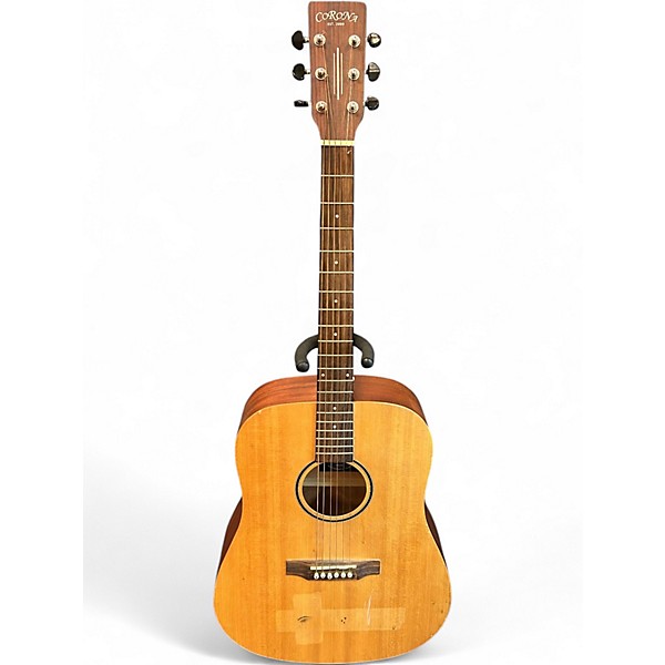 Used Fender CD220SCE Exotic Ash Burl Natural Acoustic Electric Guitar