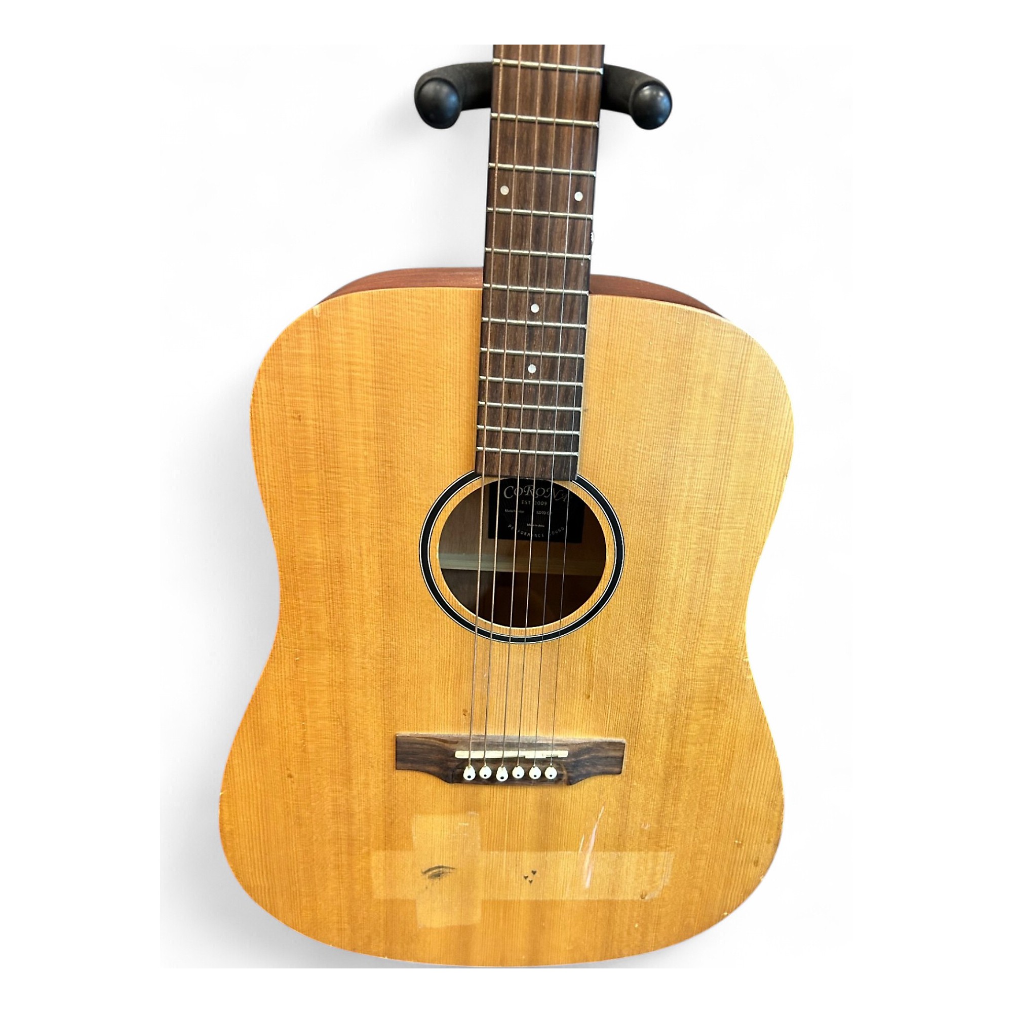 Used Fender CD220SCE Exotic Ash Burl Natural Acoustic Electric