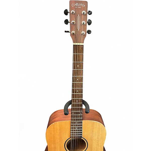 Used Fender CD220SCE Exotic Ash Burl Natural Acoustic Electric Guitar