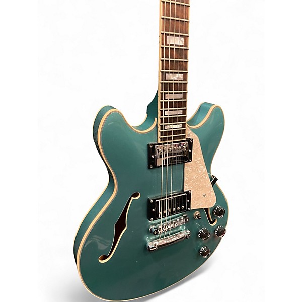 Used D'Angelico Premier DC Mini Lake Placid Blue Hollow Body Electric Guitar