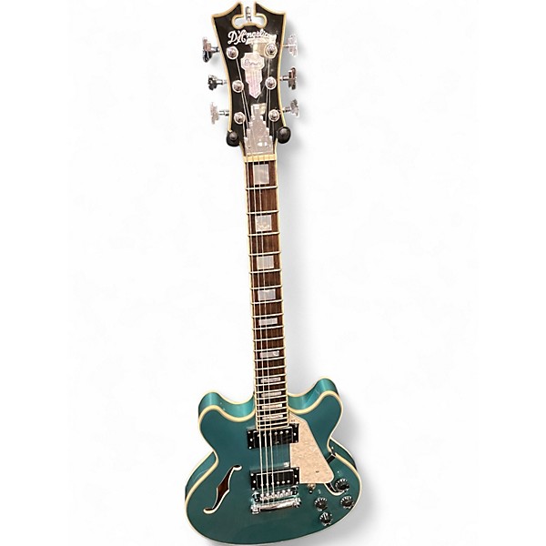 Used D'Angelico Premier DC Mini Lake Placid Blue Hollow Body Electric Guitar