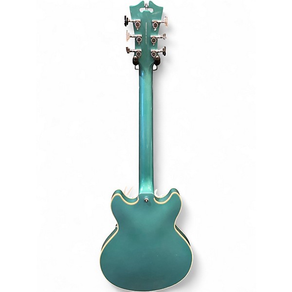 Used D'Angelico Premier DC Mini Lake Placid Blue Hollow Body Electric Guitar