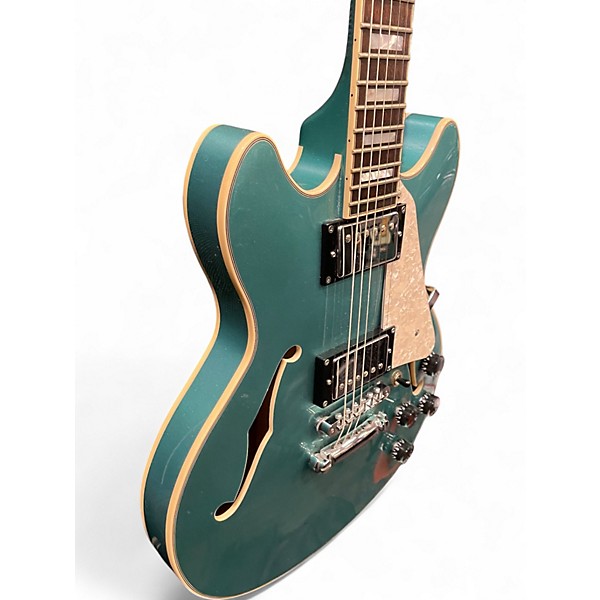 Used D'Angelico Premier DC Mini Lake Placid Blue Hollow Body Electric Guitar