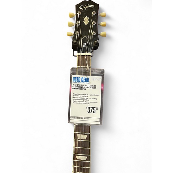 Used Epiphone SG Standard Candy Apple Red Solid Body Electric Guitar