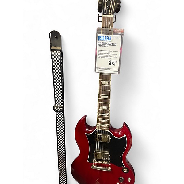 Used Epiphone SG Standard Candy Apple Red Solid Body Electric Guitar