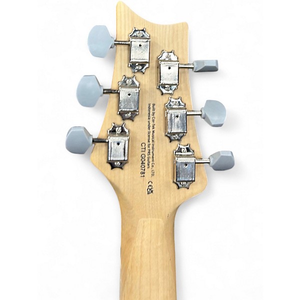 Used PRS SE Silver Sky Moon White Solid Body Electric Guitar