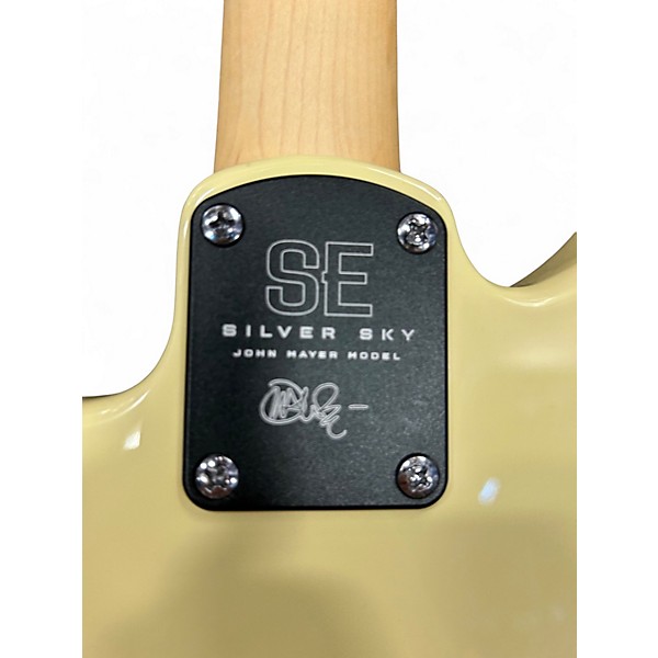 Used PRS SE Silver Sky Moon White Solid Body Electric Guitar