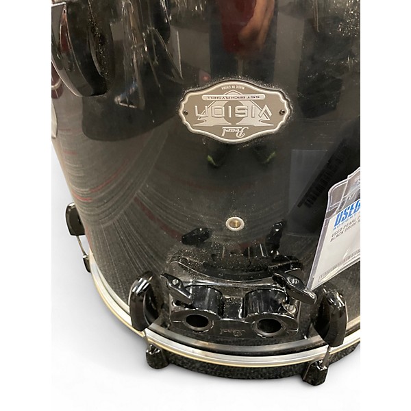 Used Pearl 2 Piece Vision Black Drum Kit