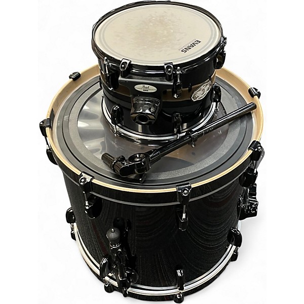 Used Pearl 2 Piece Vision Black Drum Kit