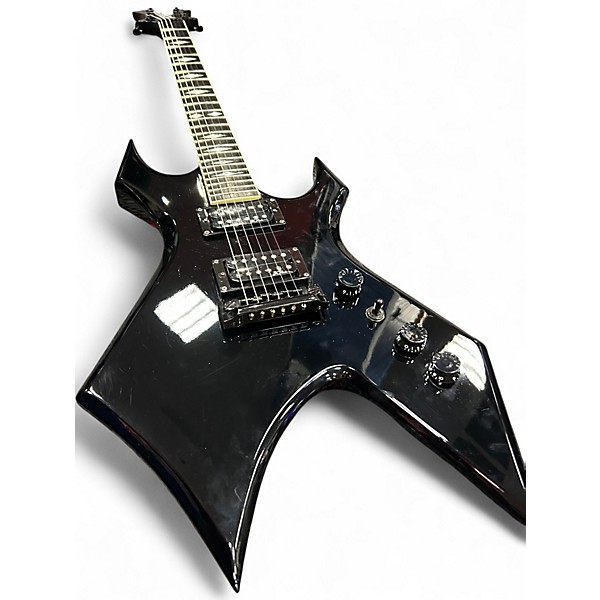 Used B.C. Rich DELUXE SERIES WARLOCK Black Solid Body Electric Guitar