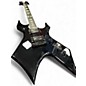 Used B.C. Rich DELUXE SERIES WARLOCK Black Solid Body Electric Guitar