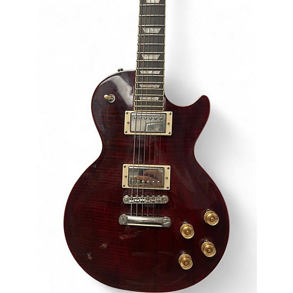 Used Epiphone Les Paul 1960 Tribute Plus Black Cherry Solid Body Electric Guitar