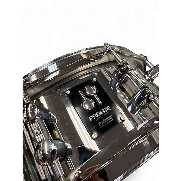Used SONOR 14X5 Prolite Steel Snare Drum Steel Drum
