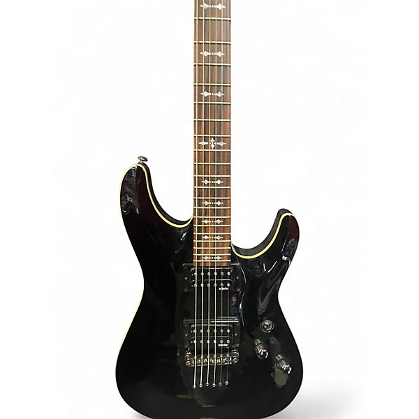 Used Schecter Guitar Research Omen 6 Black Solid Body Electric Guitar