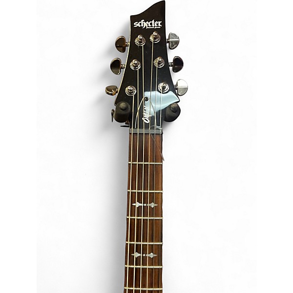 Used Schecter Guitar Research Omen 6 Black Solid Body Electric Guitar