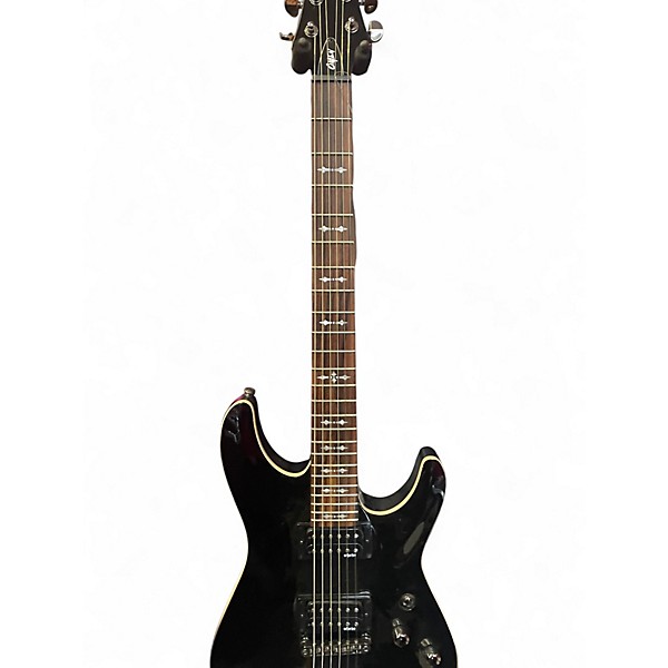 Used Schecter Guitar Research Omen 6 Black Solid Body Electric Guitar