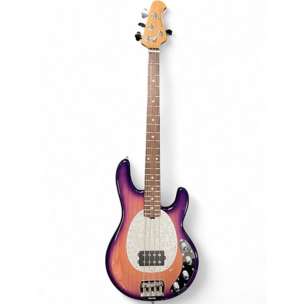 Used Ernie Ball Music Man StingRay Special H Purple Sunset Electric Bass Guitar