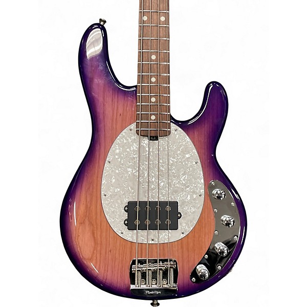 Used Ernie Ball Music Man StingRay Special H Purple Sunset Electric Bass Guitar