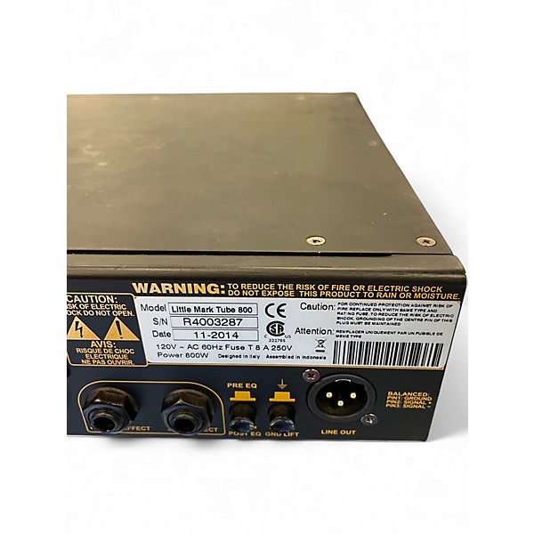 Used Markbass Little Mark Tube 800 Tube Bass Amp Head