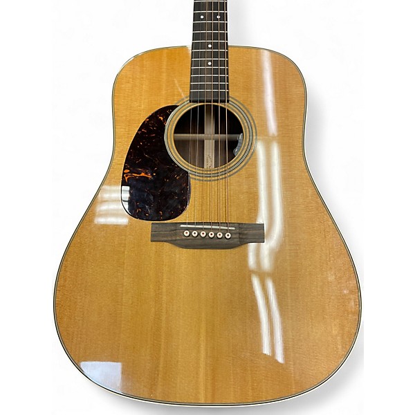 Used Martin D28 Left Handed Natural Acoustic Guitar