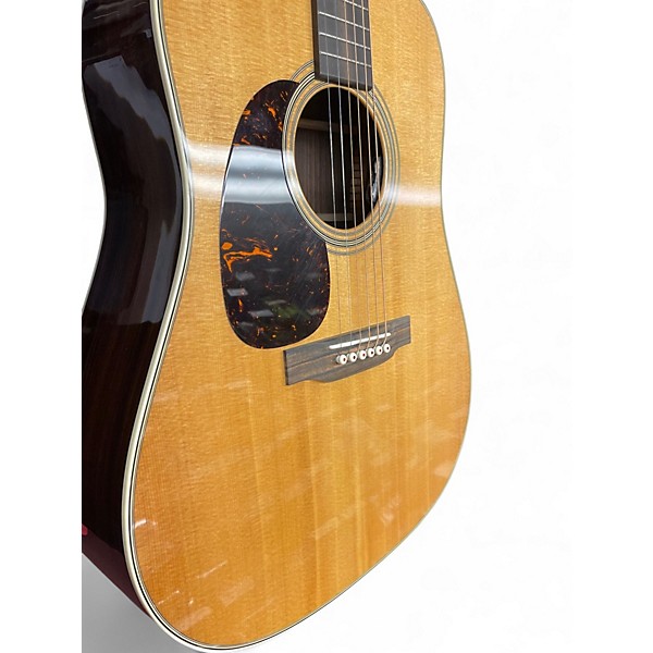 Used Martin D28 Left Handed Natural Acoustic Guitar