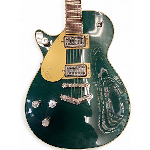Used Gretsch Guitars G6228LH Players Edition Jet™ BT with V-Stoptail Cadillac Green Metallic Electric Guitar
